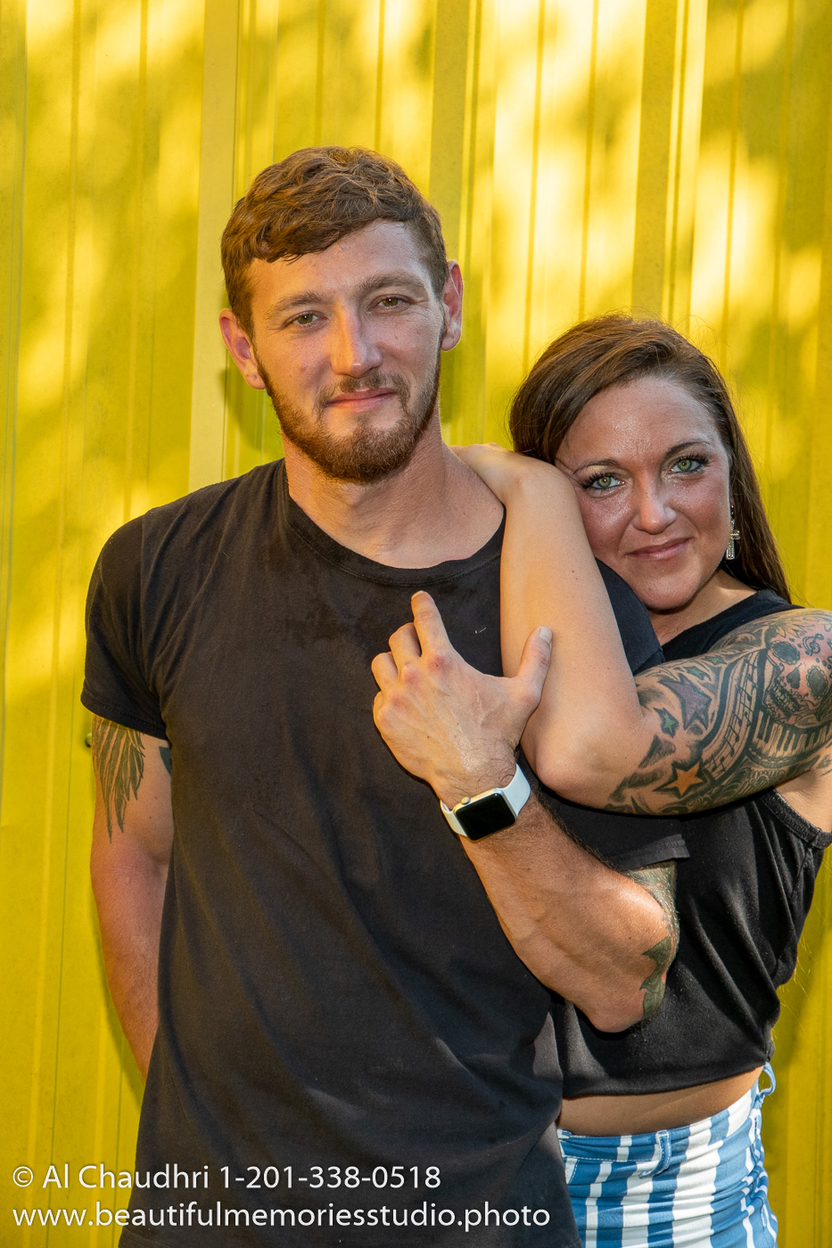 Portrait of Dylan and Devon for their wedding