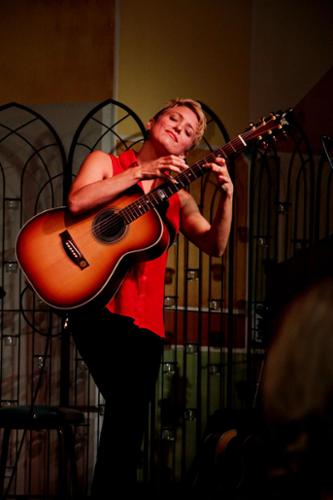 The talented singer and guitarist Christine Lenee performing in Nashville Tennessee